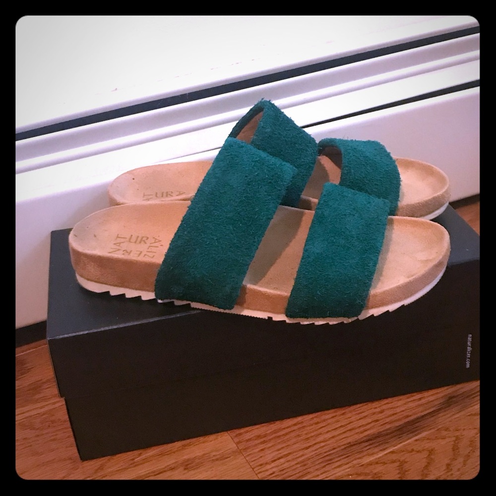 Minimalist slide sandal - Green, size 8